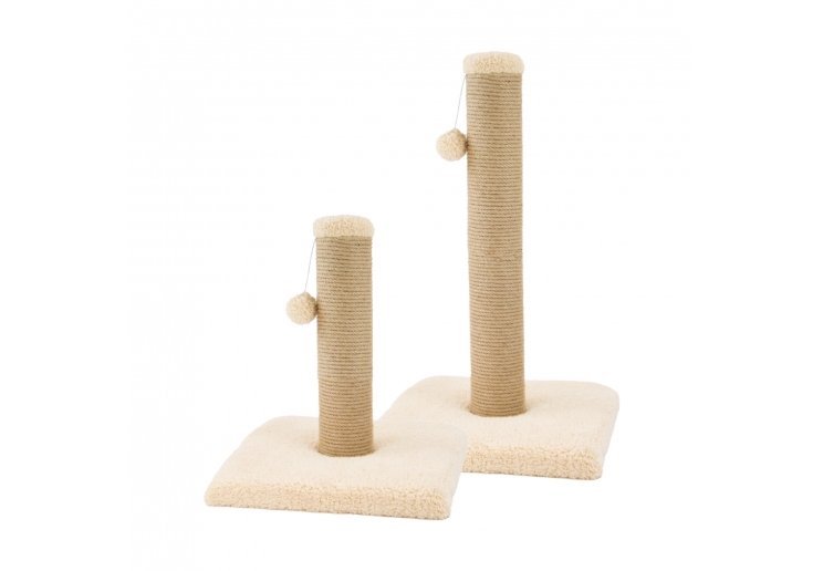 XL 2-part Teddy Fleece Scratch Post (Sand)