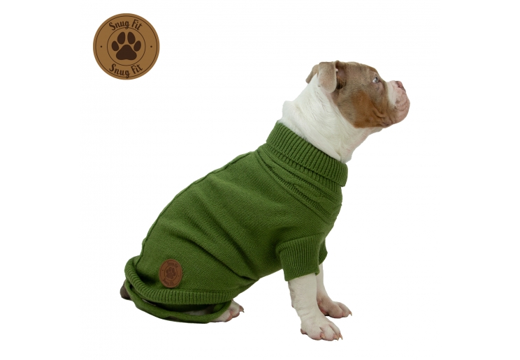 Green Cable Knit Jumper XS