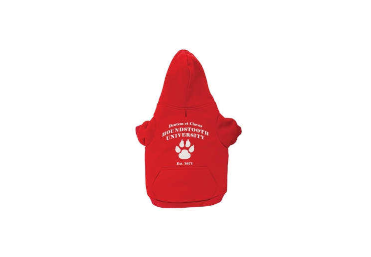 Red Uni Dog Hoodie L