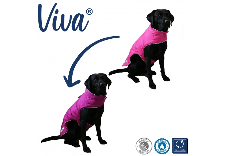 Viva Reversible Coat Pink/Purple 50cm Large