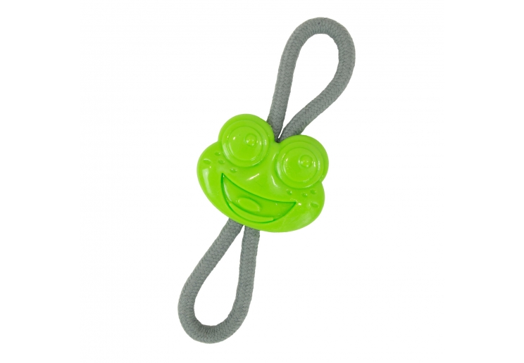 Small Bite Frog Teether Tugger